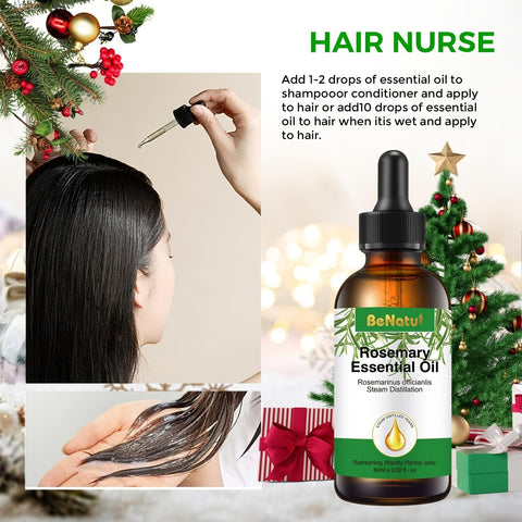 Organic Rosemary Essential Oil for Hair 60ml